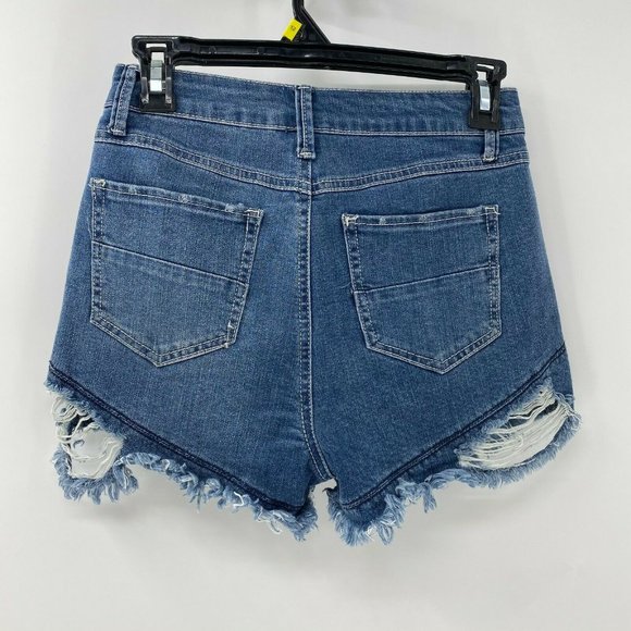 Rewash vintage reunion distressed high rise shorts - Picture 3 of 6